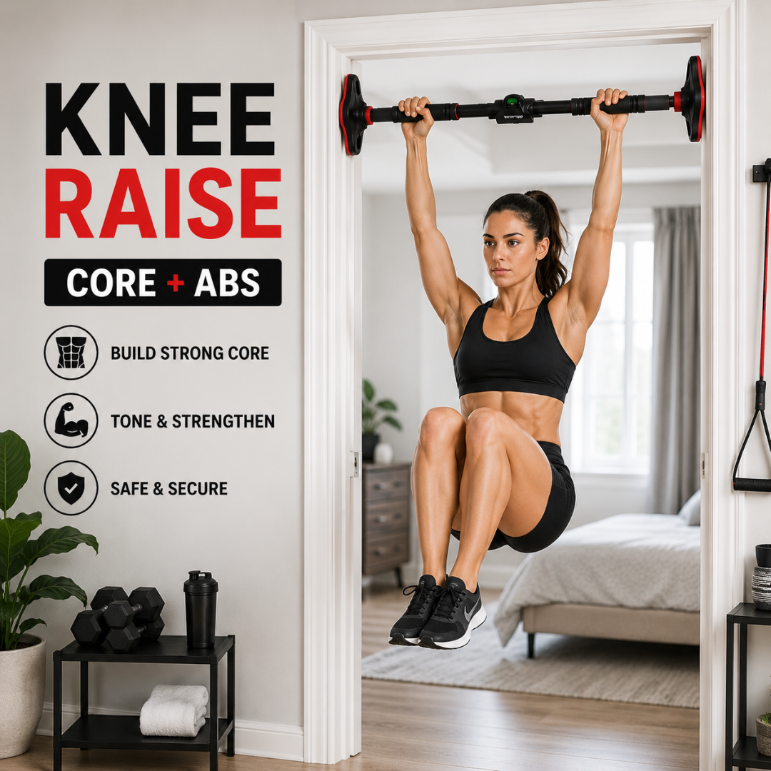 Heavy-Duty Adjustable Doorway Pull-Up Bar – Sculpt Your Upper Body from Home – Supports 150kg, No Drilling – Multi-Grip, Anti-Loosen Lock – Easy Installation – For Home & Gym – Build Muscle, Strength & Definition