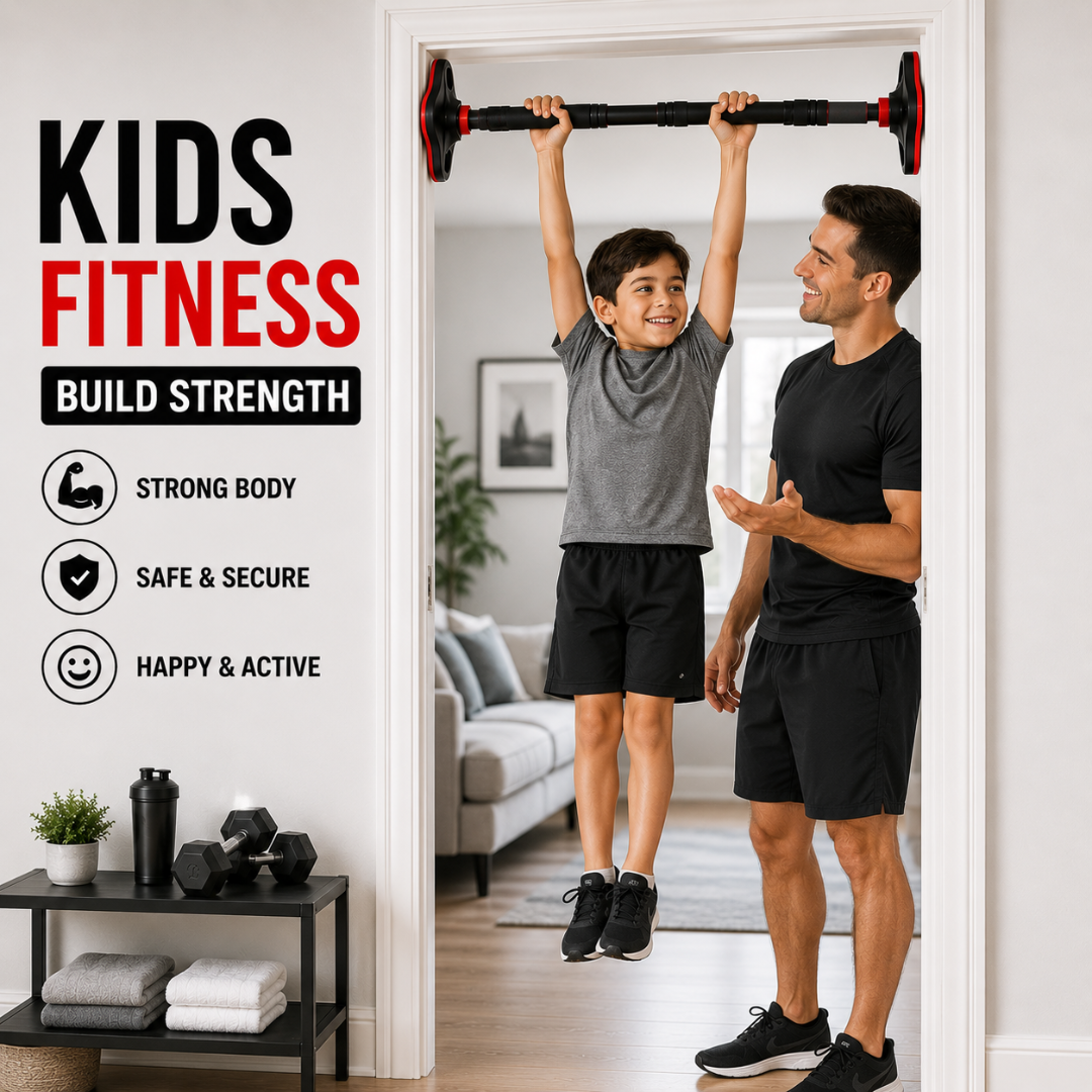 Heavy-Duty Adjustable Doorway Pull-Up Bar – Sculpt Your Upper Body from Home – Supports 150kg, No Drilling – Multi-Grip, Anti-Loosen Lock – Easy Installation – For Home & Gym – Build Muscle, Strength & Definition