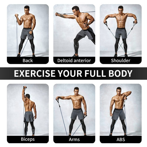 11PCS Power Resistance Band (Home Gym - Anywhere, Anytime)