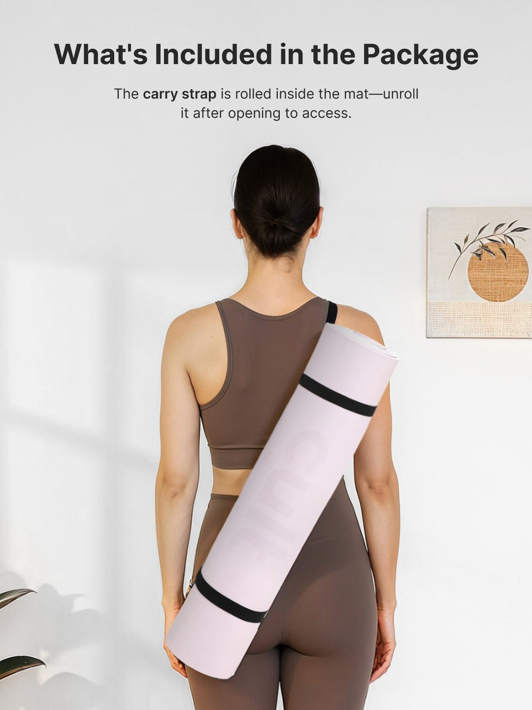 Cult Yoga Mat 4mm EVA with Carry Strap   Lightweight, Non-Slip, Cushioned & Sweat-Resistant Exercise Mat   Eco-Friendly Workout Mat for Yoga, Pilates, Meditation & Home Gym   Pink