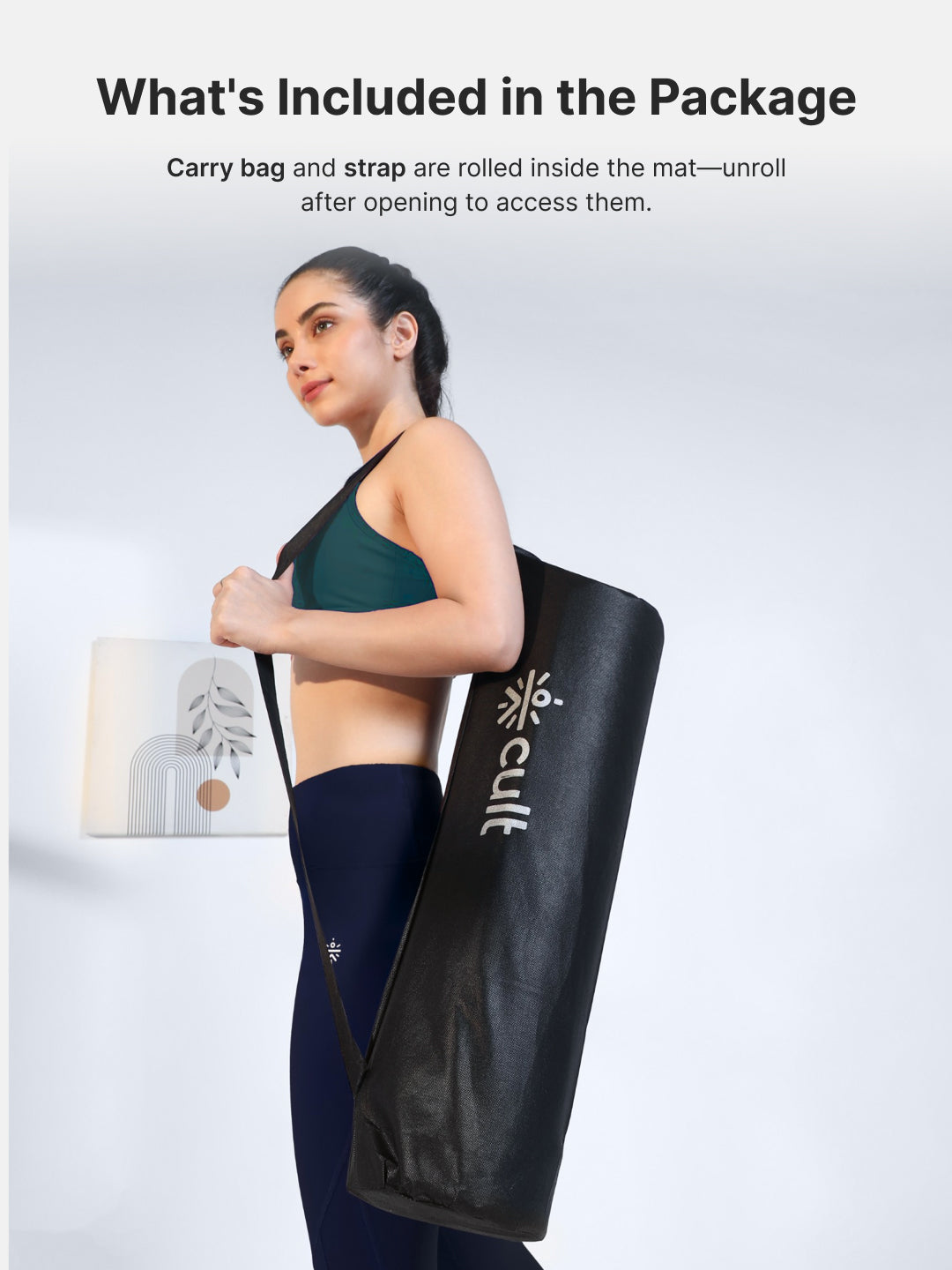 Cult TPE Yoga Mat, Non-Toxic Latex-Free, Anti-Slip, Extra-Thick Cushioning, Tear-Resistant, Travel Strap 6mm (Seismic Green)