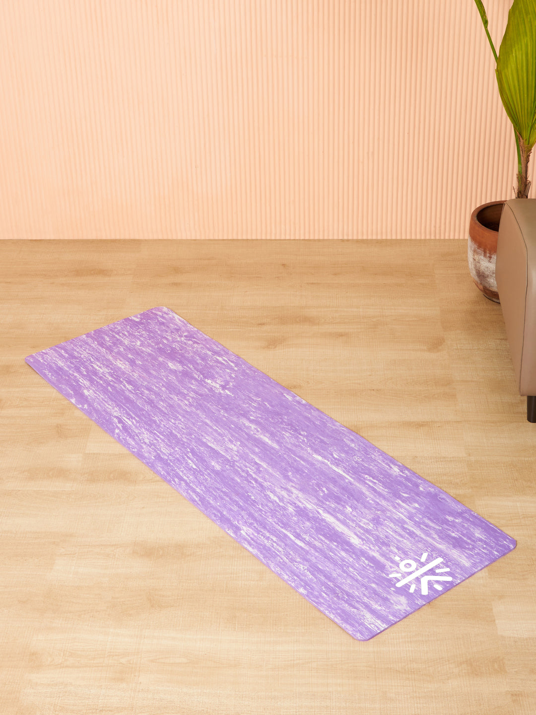 CULT TPE Yoga Mat 6mm with Carry Bag & Strap   Eco-Friendly, Non-Slip, Lightweight & Durable Exercise Mat for Yoga, Pilates, Meditation & Home Workouts   Lavender Marble Print