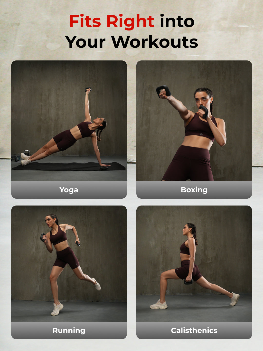 Cult UniFlex 1Kg x 2 Neoprene Hand Dumbbells | Anti-Slip Weights for Aerobics & Home Workouts