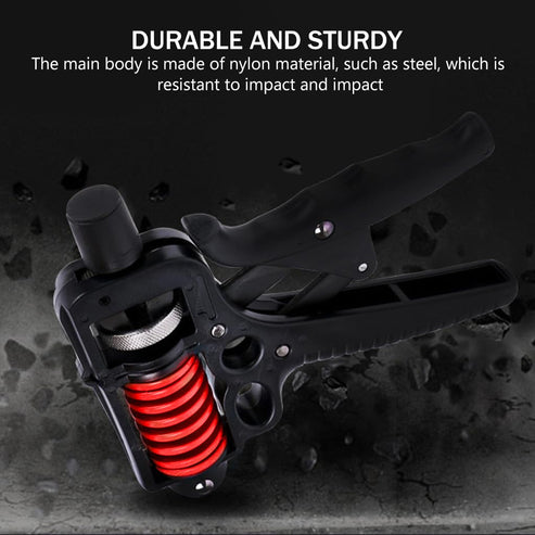 V5 Pro Adjustable Hand Gripper - 11-220 lbs Resistance with Counter & Safety Hammer