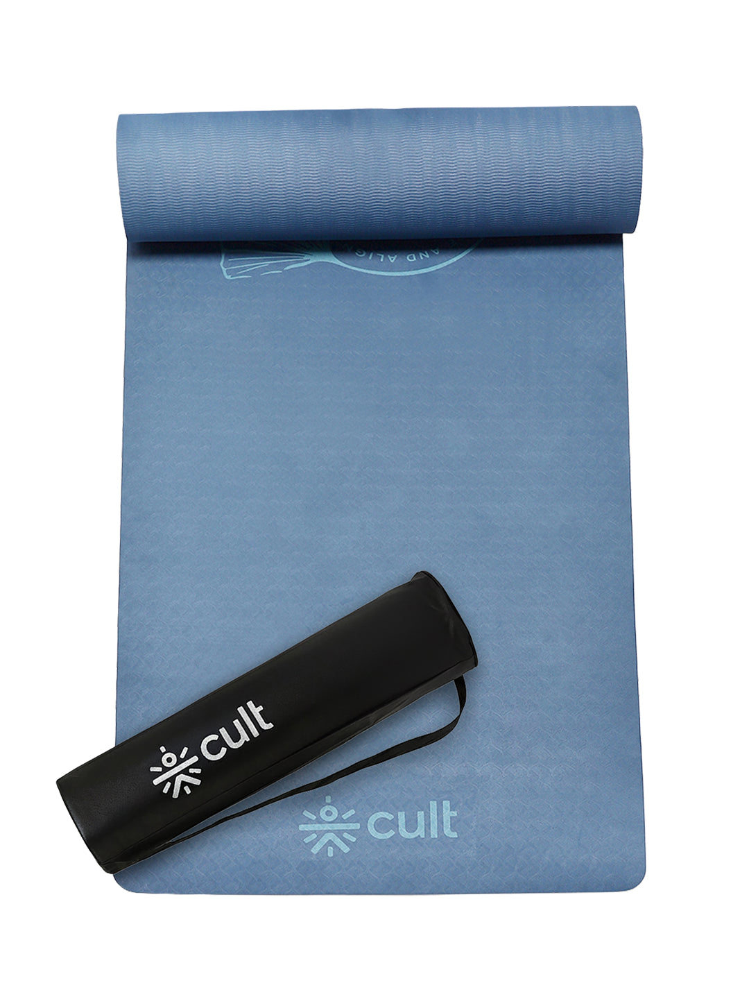 CULT TPE Yoga Mat 10mm Extra Thick with Carry Strap and Bag   Non-Toxic, Latex-Free, Anti-Slip, Tear-Resistant & Lightweight   Superior Cushioning for Joint Support, Meditation & Home Workouts- Teal