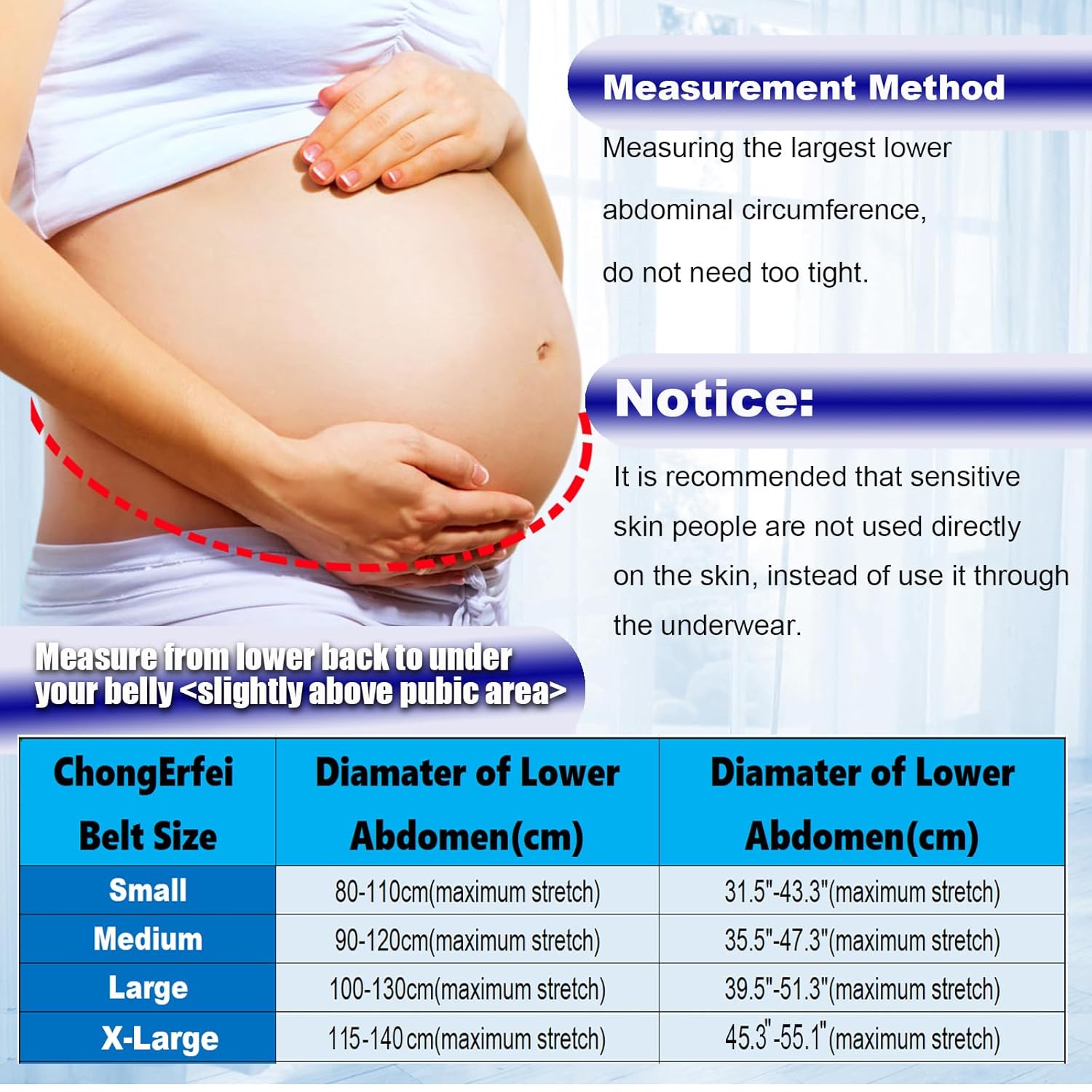 ChongErfei Maternity Belt, Pregnancy 3 in 1 Support Belt for Back/Pelvic/Hip Pain