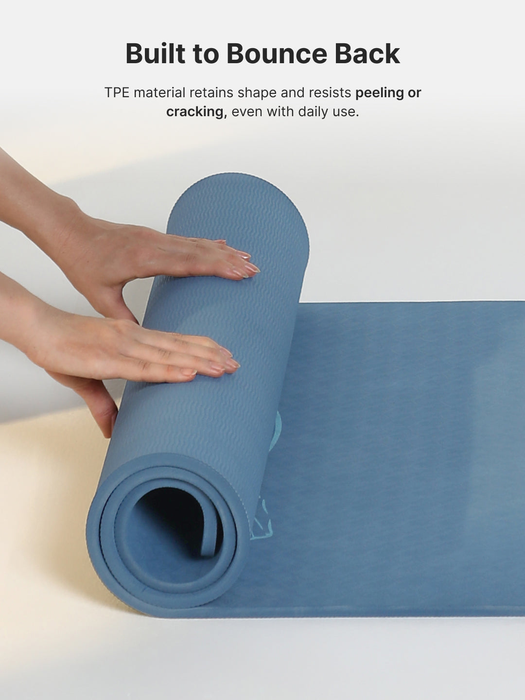 CULT TPE Yoga Mat 10mm Extra Thick with Carry Strap and Bag   Non-Toxic, Latex-Free, Anti-Slip, Tear-Resistant & Lightweight   Superior Cushioning for Joint Support, Meditation & Home Workouts- Teal