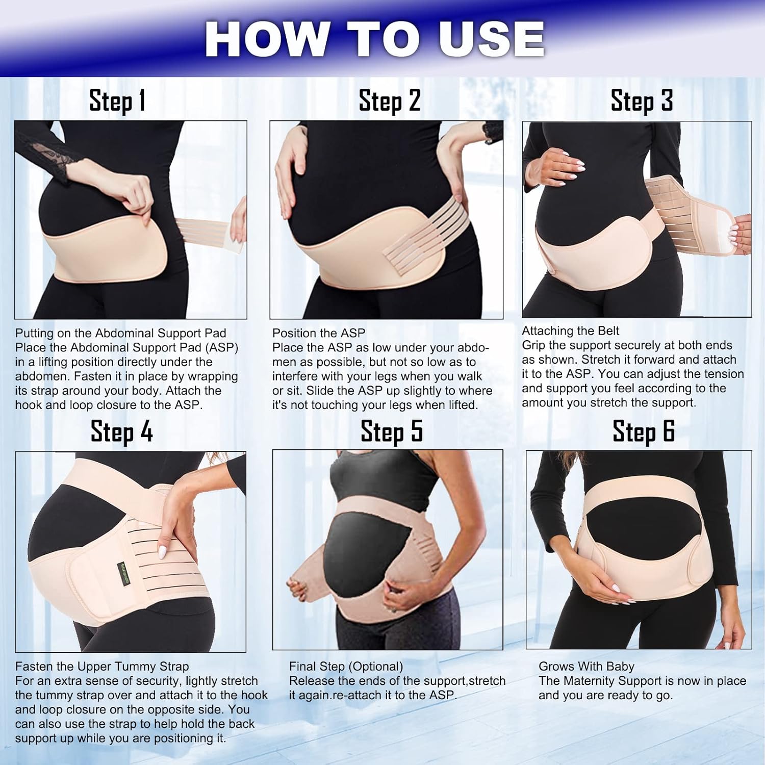 ChongErfei Maternity Belt, Pregnancy 3 in 1 Support Belt for Back/Pelvic/Hip Pain