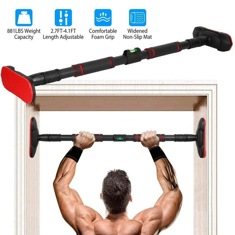 Adjustable Doorway Pull-Up Bar – No Screws, Heavy-Duty 200KG Capacity for Full Body Home Workouts