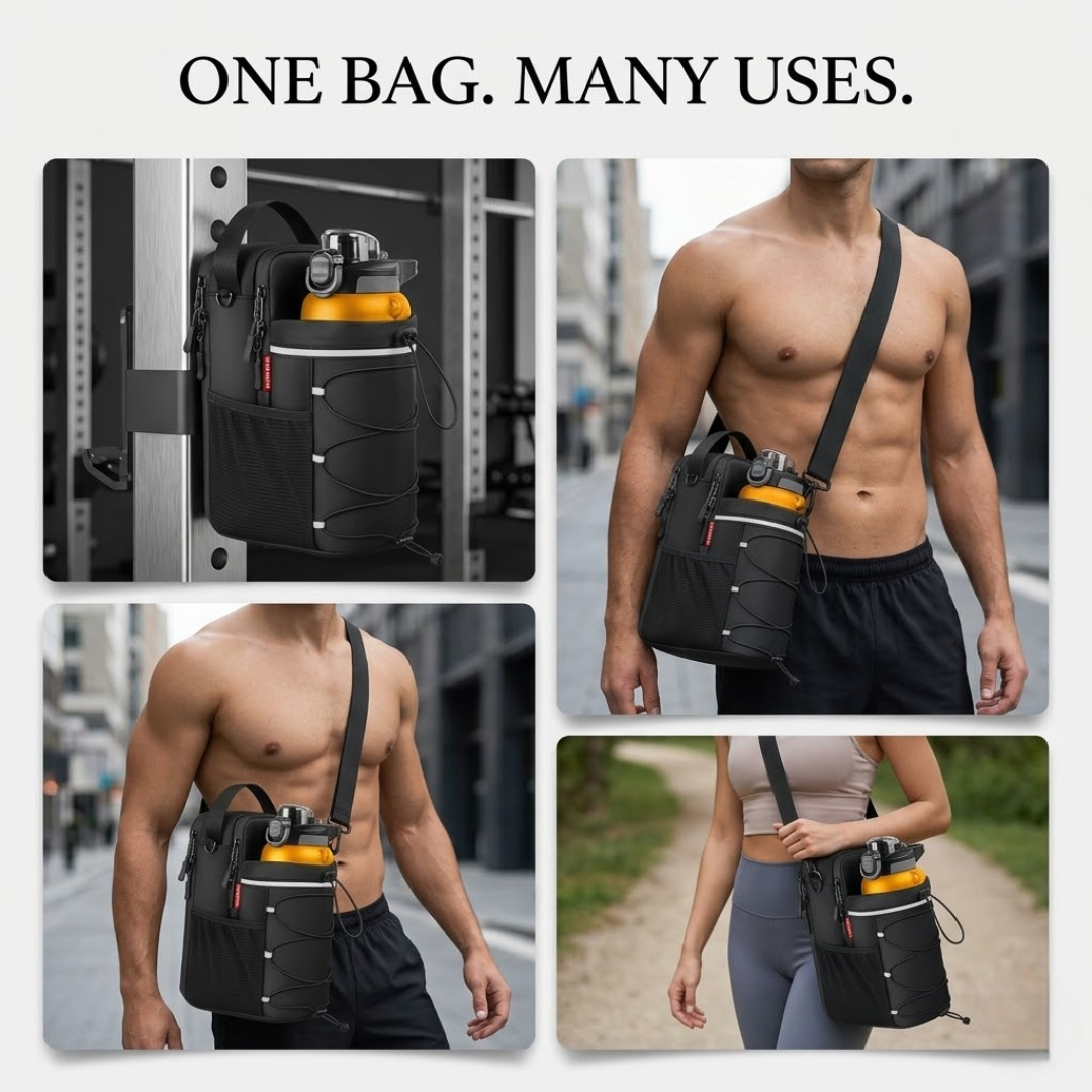 Smart Gym Organization Magnetic Storage Bag – Strong Magnetic Attachment, Multiple Storage Pockets, Water-Resistant – Keeps Gym Essentials Clean & Accessible