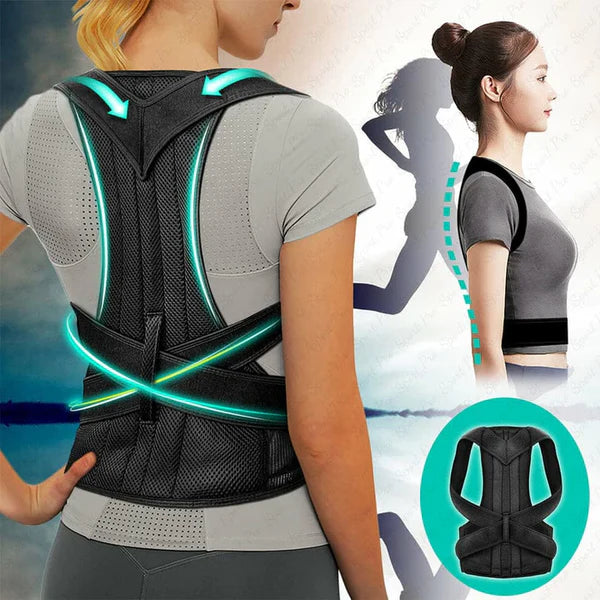 Premium Posture Corrector Belt Fully Adjustable Provides Gentle Support, Strong Breathable Material