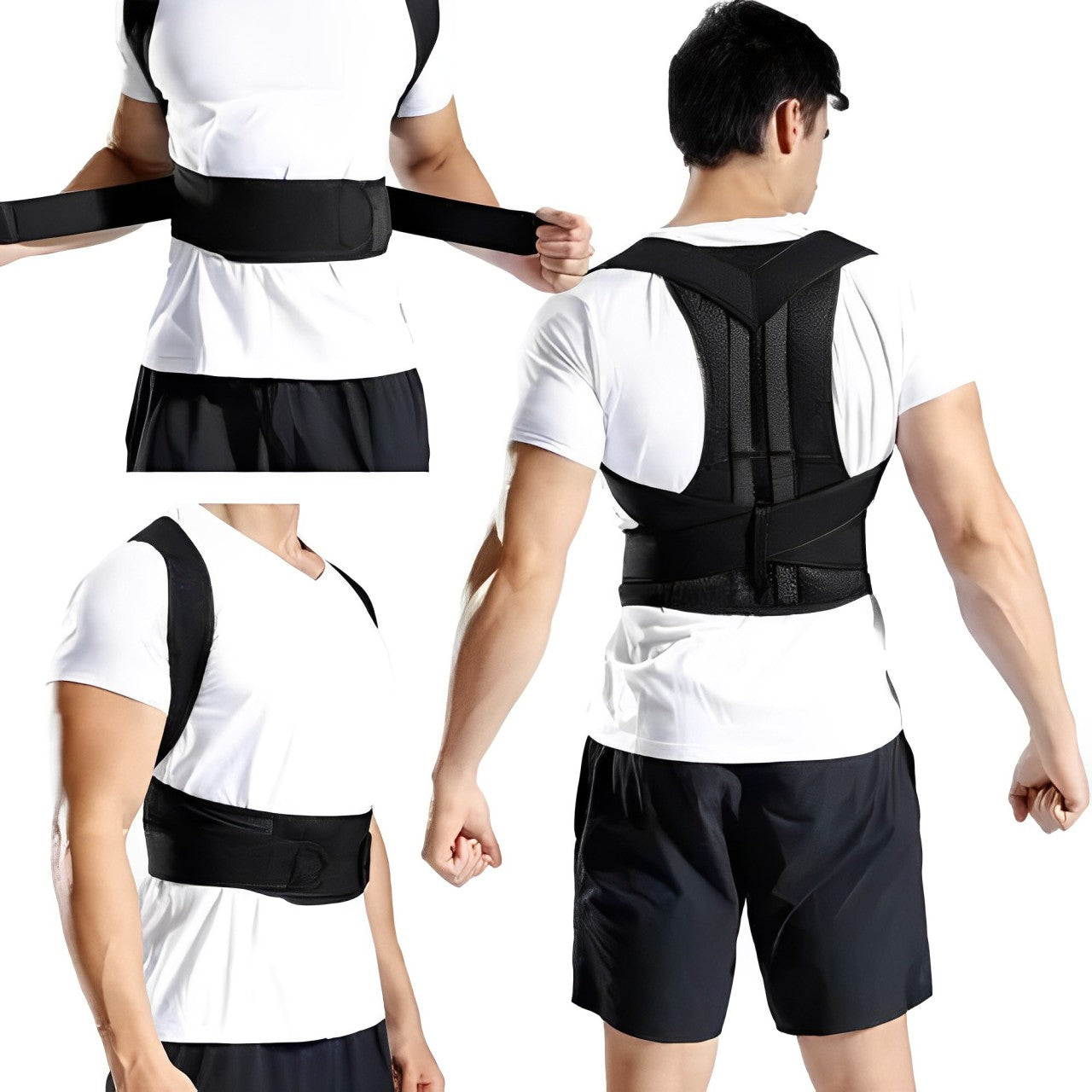 Premium Posture Corrector Belt Fully Adjustable Provides Gentle Support, Strong Breathable Material
